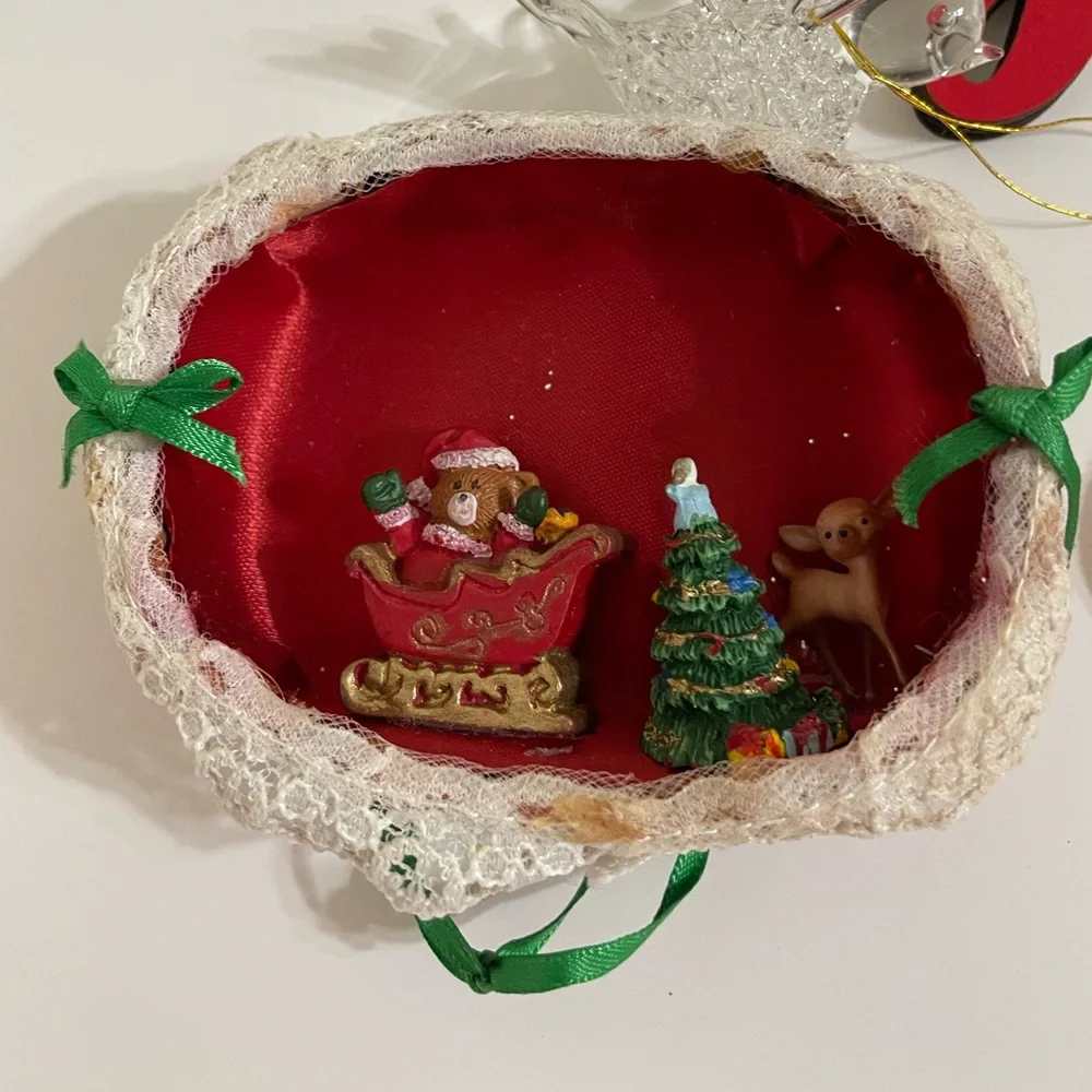 Holiday/Christmas Bundle Home Decor Ornaments Snowmen Santa Angel wreath